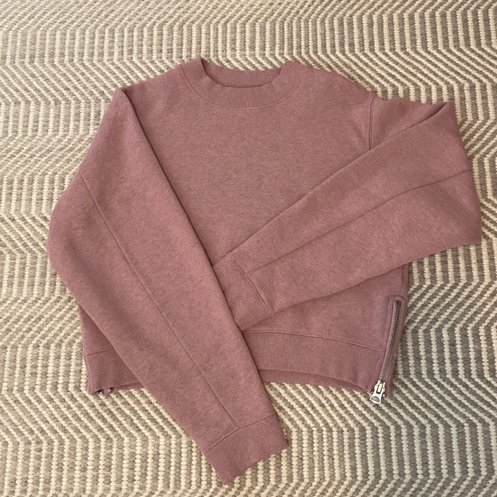 Acne studios pink sweatshirt with side zippers